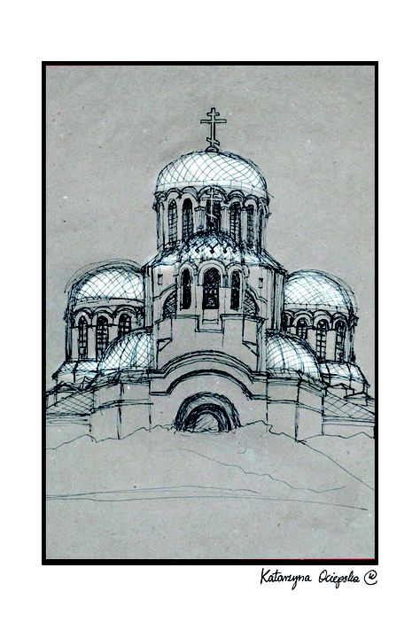 orthodox church in Kamieniec Podolski drawing by uljado #uljado Orthodox Church, Architectural Drawings, Architecture Sketch, Religious Art, Christian Art, Architecture Drawing, Drawing Sketches, Taj Mahal, I Hope