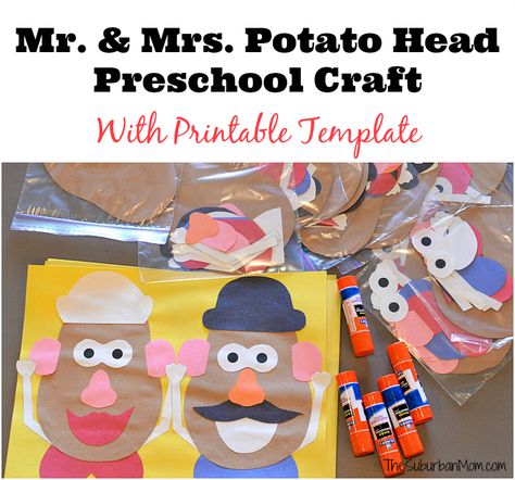 Potato Head Craft, Mr And Mrs Potato Head, Toy Story Crafts, Mrs Potato Head, Toy Story Theme, Preschool Craft, Trendy Toys, Toy Story Birthday Party, Birthday Party Activities