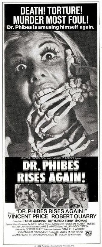 The Abominable Dr. Phibes, Dr Phibes, Pulp Horror, Terry Thomas, Peter Cushing, The Artist Movie, Vincent Price, Lobby Cards, Horror Art