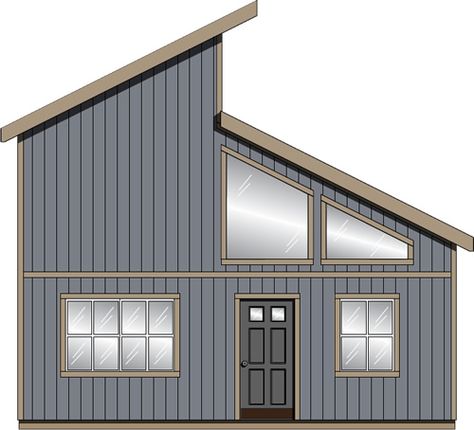 16x28 Floor Plans, 2 Story Shed To House Conversion, 16x30 Shed House Plans, Two Story Shed House Floor Plans, Shed Style Roof House, Shed House With Loft, Shed House Plans Layout, 24x24 Cabin Plans, 2 Story Shed Plans