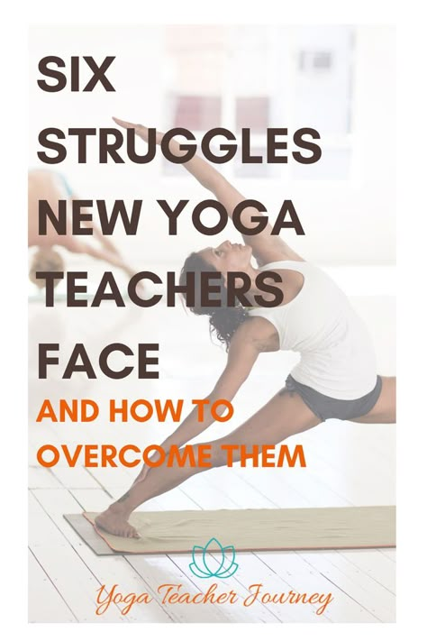 Many new yoga teachers don't feel prepared once they've received their certification. Read on for solutions to overcome some common challenges and start enjoying your yoga teaching journey today. Yoga For Women Health, How To Teach Yoga, Yoga Knowledge, Intermediate Yoga Poses, Yoga Class Plan, Yoga Terms, Yoga Teacher Certification, Yoga Strong, Yoga Teacher Resources