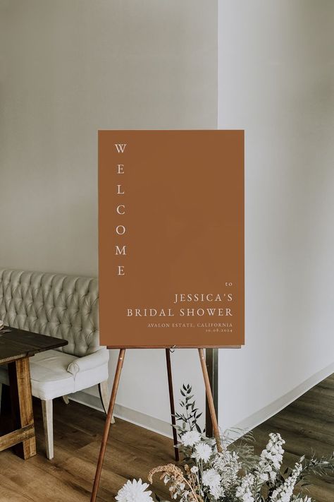 Burnt Orange Bridal Shower Welcome Sign Template | Bridal Shower Welcome Sign | Terracotta Welcome Sign | Minimal Welcome Sign Template | Printable Welcome Sign Bridal Shower | Terracotta Bridal Shower Welcome Sign | SeasaltPaperieShop Bridal Shower Welcome Sign Template | Editable Welcome Sign | Bohemian Bridal Shower Welcome Sign | Bridal Shower Welcome Sign Download | Welcome to Bridal Shower Sign Template | Welcome Sign Bridal Shower | Bohemian Bridal Shower Welcome Poster Printable Bridal Shower Terracotta, Minimal Welcome Sign, Welcome To Bridal Shower Sign, Welcome Sign Bridal, Bohemian Bridal Shower, Burnt Orange Weddings, White Minimal, Welcome Sign Template, Bridal Shower Welcome Sign