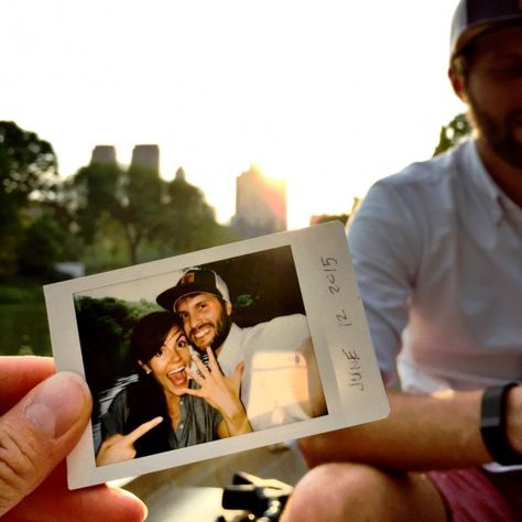 Proposal Instagram Post, Engagement Polaroid Pictures, Polaroid Engagement Photos, Engagement Photos Polaroid, Proposal Polaroid, Engagement Polaroid, Proposal Selfie, Proposal Pictures, Best Wedding Proposals