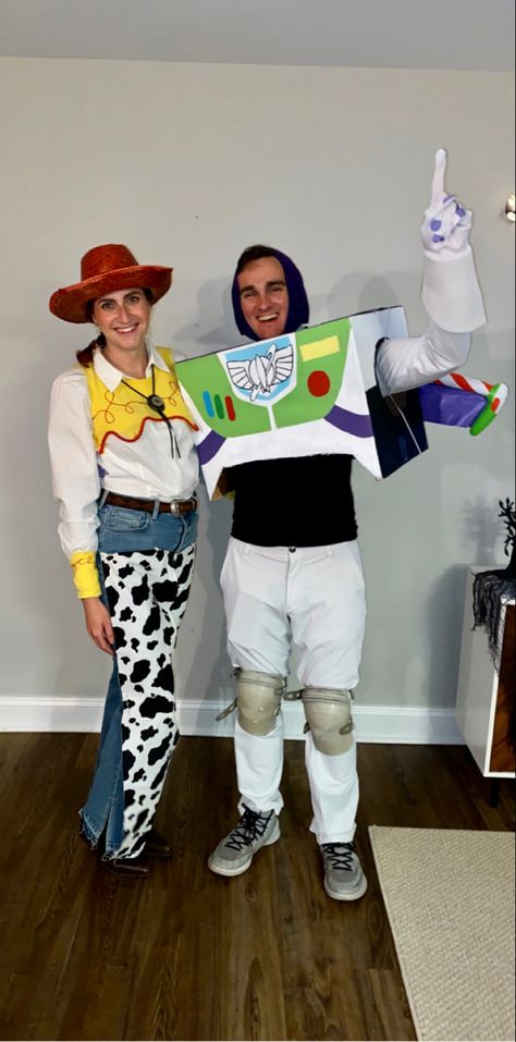 Buzz Lightyear And Jessie, Jessie Halloween Costume, Jessie Halloween, Buzz Lightyear, Halloween Costume, Ronald Mcdonald, Halloween Costumes, Halloween, Fictional Characters