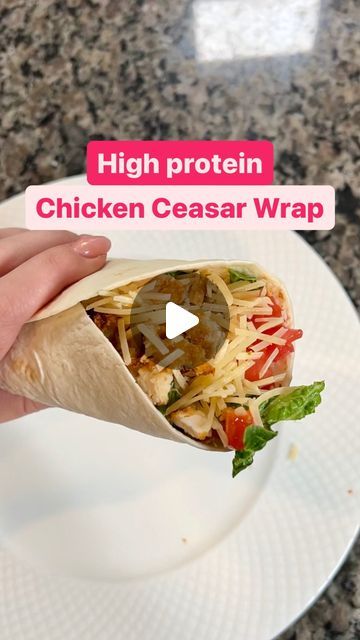 Carb Balance Tortillas, Protein Wraps, Caesar Dressing, Tortilla Recipe, Shredded Lettuce, Frozen Chicken, Chopped Tomatoes, High Protein, Low Calorie