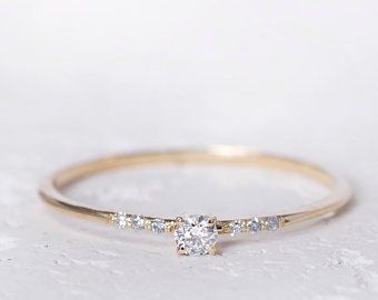 Etsy :: Your place to buy and sell all things handmade Rings With Meaning, Cute Promise Rings, Wedding Bands For Women, Future Engagement Rings, Ring Styles, Magical Fairy, White Gold Wedding Rings, Dream Engagement Rings, Beautiful Engagement Rings