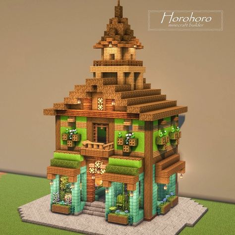 Minecraft Gift Shop, Minecraft Library Design, Minecraft Library Ideas, Minecraft Medieval House, Description Ideas, Minecraft Shops, Minecraft House Plans, Minecraft Cottage, Minecraft House Tutorials