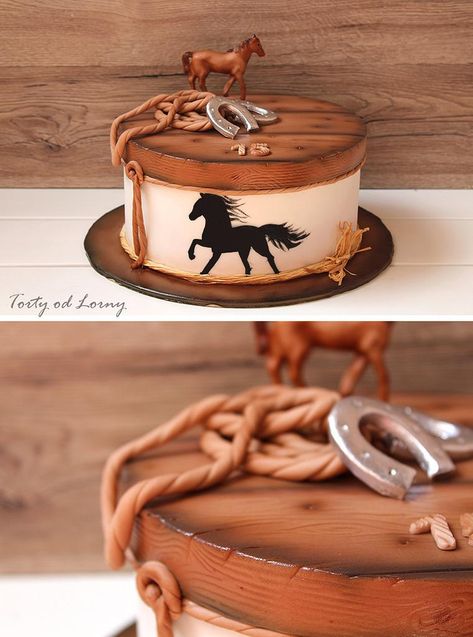 Horse cake.. - cake by Lorna - CakesDecor Horses Cake, Western Birthday Cakes, Cowgirl Birthday Cakes, Cowboy Birthday Cakes, Western Wedding Cakes, Horse Birthday Cake, Cake Designs For Girl, Cowboy Cakes, Cow Cakes