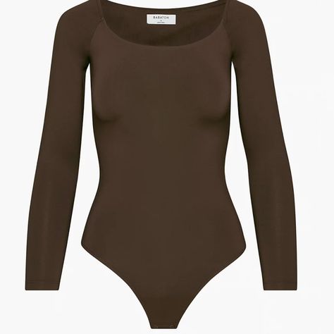 Babaton Contour Off-Shoulder Longsleeve Bodysuit Nwt Size Medium Fitted Classic Long Sleeve Bodysuit, Navy Bodysuit, Off Shoulder Bodysuit, Brown Bodysuit, Square Neck Bodysuit, V Neck Bodysuit, Bodysuit Top, Bodysuit Fashion, Black And White Tops