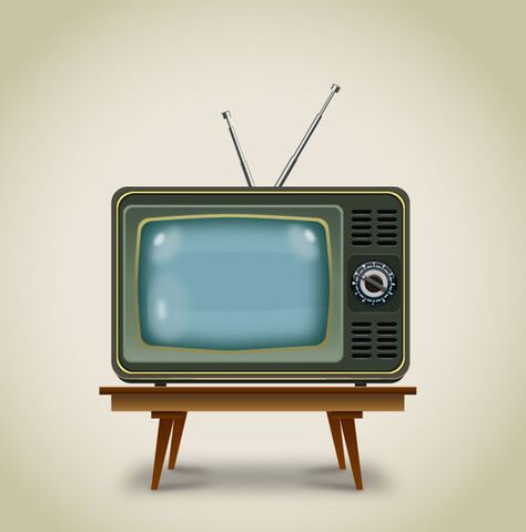 Create a Vintage Television in Illustrator #vintage #television #adobe #illustrator #vector #graphic #design #tv #create Tv Old Vintage Tv, World Television Day, Old Television, Cartoon Building, Tv Vintage, Adobe Illustrator Graphic Design, Vintage Television, Tv Design, Tv Sets