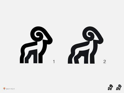 Rams by George Bokhua on Dribbble Animal Logos, Icon Set Design, Brand Assets, Creative Portfolio, Minimalist Logo Design, Animal Logo, Creative Logo, Minimalist Logo, Logo Maker