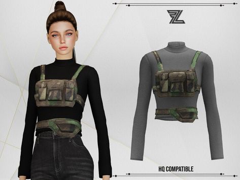 Sims 4 Army Cc, Sims 4 Cc Vest, Sims 4 Leather Jacket, Swat Outfit, Sims 4 Free Mods, Apocalypse Clothing, Army Outfit, Zombie Clothes, Male Accessories