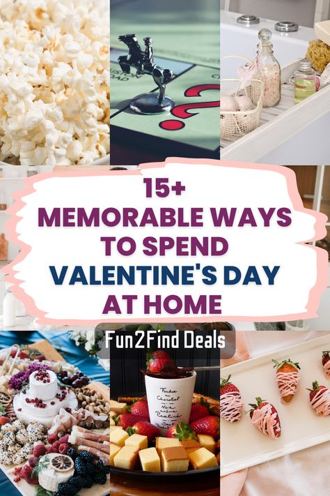 Stay At Home Valentines Day Ideas, Valentines Day At Home Date, At Home Valentines Day Ideas, Alternative Valentines, Adult Valentines, Valentines Surprise, At Home Date, Creative Valentines, Saving Ideas