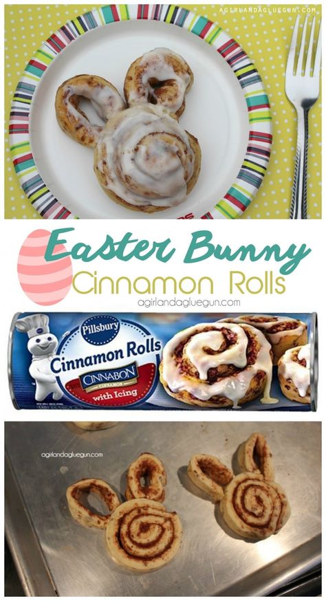 17 Super Easy Easter Treats | Making Life Blissful Easter Morning Breakfast, Bunny Cinnamon Rolls, Easter Snacks, Easter Breakfast, Easter Morning, Easter Goodies, Think Food, Easter Dinner, Easter Dessert