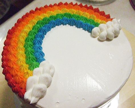 8 Inch Round Cake, Alcohol Birthday Cake, Rainbow Cake Decoration, Icing Cake Design, Dairy Queen Cake, Dairy Queen Ice Cream Cake, World Cake, 8 Inch Cake, Rainbow Birthday Cake