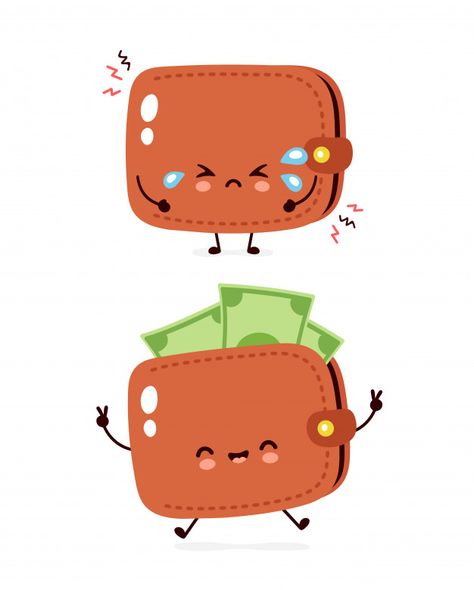 Kawaii Money, Money Character, Money Cartoon, Wallet Icon, Cute Money, Money Meme, Money Clipart, Teacher Images, Money Drawing