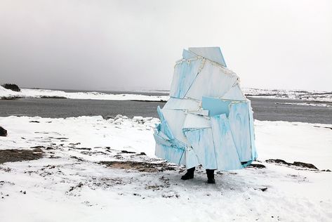 Iceberg For Fogo Island When There Are None Katie Bethune-Leamen Winter Creatures, Tiny Hat, Fogo Island, All Together Now, Canadian Art, Top Art, Art Event, Sculpture Installation, A Bar