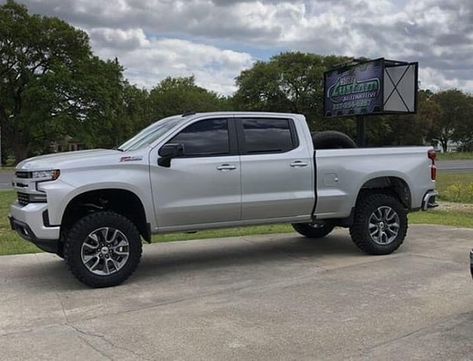 SO..... Anyone install a lift kit yet? Pictures Please - Page 10 - 2019/2020 Silverado & Sierra Mods - GM-Trucks.com Chevrolet Trucks Silverado, 2021 Silverado, 2023 Silverado, Silverado Single Cab, 2019 Chevy Silverado, Custom Silverado, Lifted Silverado, Single Cab Trucks, Fire Pit Swings