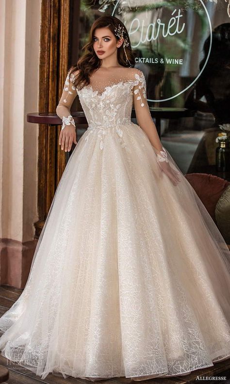 Ivory Girls Dress, Wedding Dresses Classy, Dress Queen, Wedding Dress With Sleeves, Pink Flower Girl Dresses, Buy Wedding Dress, Girls Lace Dress, Gown For Women, Trendy Wedding Dresses