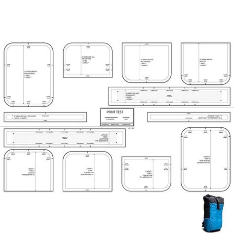 Mountain Flyer UL Backpack Template - 34 L | DIY, MYOG - Ripstop by the Roll Canvas Backpack Pattern, Backpack Template, Upcycled Denim Diy, Diy Backpack Pattern, Clutch Bag Pattern, Pattern Package, Backpack Pattern Sewing, Simple Wallet, Diy Backpack