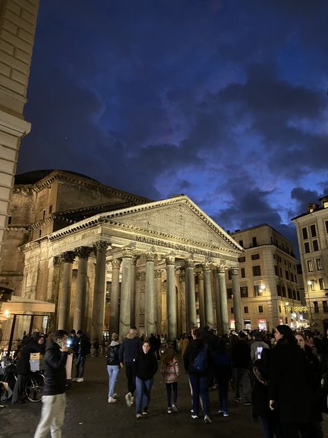 Pantheon at Night, Rome Rome At Night, Rome Photo, Emma Rose, Euro Summer, Travel Spots, Europe Trip, Night Painting, Rome Italy, Travel Inspo