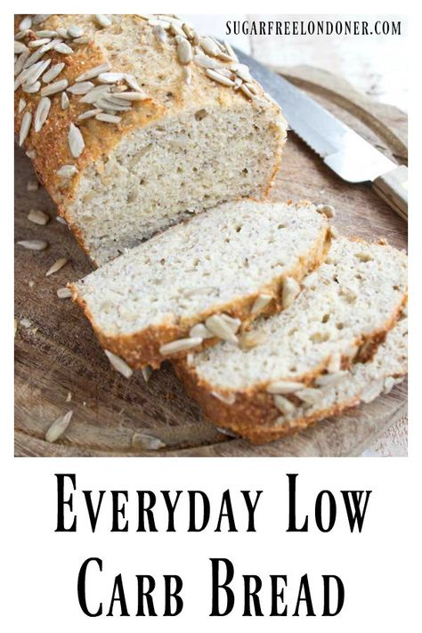 Low Carb Whole Wheat Bread, Almond Bread Recipe, Chia Bread, Keto Bread Recipe, Keto Friendly Bread, Almond Flour Bread, Coconut Flour Bread, No Bread Diet, Almond Bread