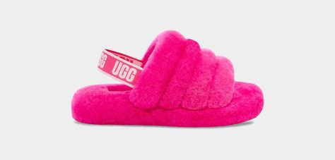 Discover great products at the best prices at Dealmoon. Fluff Yeah Slide Kids' Sandal | UGG. Price:$44.99 Pink Fluff, Fluff Yeah Slide, Slide Rock, Ugg Kids, Rock Rose, Sheepskin Slippers, Statement Shoe, Kids Slippers, Kids Uggs