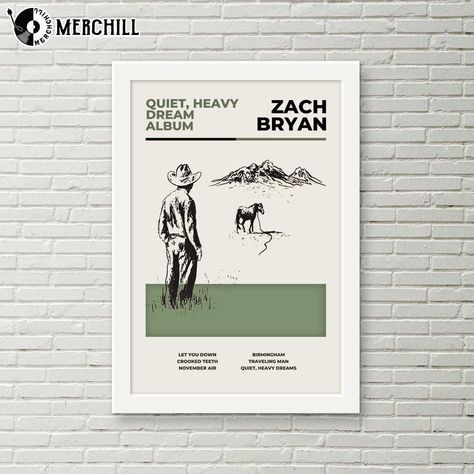 Quiet Heavy Dreams Tattoo, Zach Bryan Poster, Music Graphics, Art Apartment, Crooked Teeth, Apartment Checklist, Zach Bryan, Dream Tattoos, Apartment