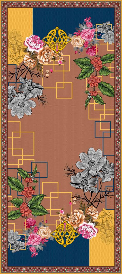 Duppta Design Ideas Textile, Duptta Design Idea, Digital Dupatta Designs, Duppta Design Ideas, Duppattas Designs Ideas, Digital Dupatta, Digital Print Dupatta, African American Quilts, Art Worksheets