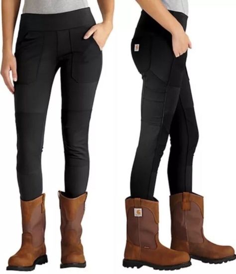 Carhartt Force Fitted Utility Pants Leggings in Women’s Size S 4/6! 🖤🏃‍♀️ Made with durable reinforced knee panels and sweat-wicking technology, these leggings are perfect for any occasion. #Carhartt #Activewear #Leggings #Athleisure #UtilityPants  #Work #Black #GymTraining #Women Utility Leggings, Utility Pants, Active Wear Pants, Gym Training, Pants Leggings, Women's Leggings, Athleisure, Force, Active Wear