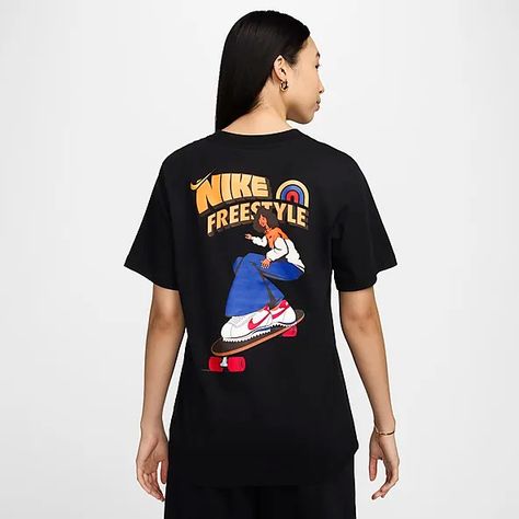 Women's Graphic T-Shirts. Nike IN Nike T Shirts, Woman Graphic, High Top Adidas, Nike Sportswear Women, Windrunner Jacket, Nike Shirt, Nike T, Nike Tshirt, Denim Coat Jacket