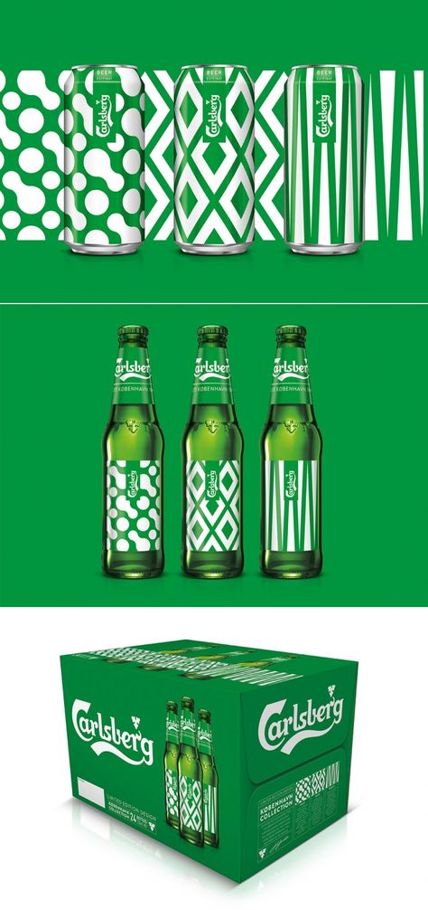 Check Out This Striking Special Limited Edition Packaging for Carlsberg — The Dieline | Packaging & Branding Design & Innovation News Creative Brief Template, Dieline Packaging, Master Brand, Limited Edition Packaging, Drinks Packaging Design, 3d Mockup, Alcohol Packaging, Beer Packaging, Packing Design