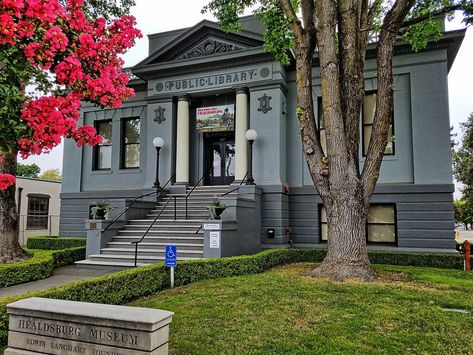 Carnegie Library- Healdsburg CA. Kevin Stewart Flickr Left Behind Aesthetic, Library Architecture Exterior, Lucy Score Aesthetic, Library Exterior, Things We Left Behind, Lucy Score, Book Rooms, Anderson Indiana, School Dr