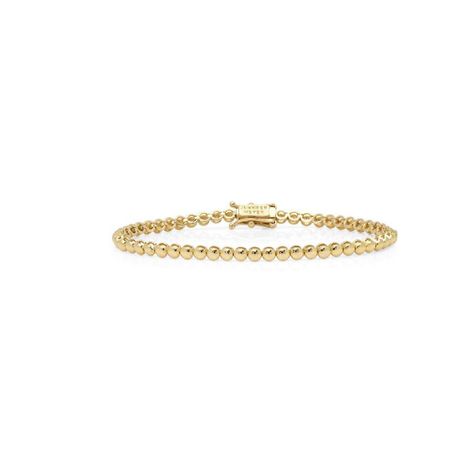 Jennifer Meyer 'Gold Bezel' Tennis Bracelet - Meghan's Mirror Harry Smiling, Bezel Bracelet, Beautiful California, Jennifer Meyer, Pilates Studio, Cartier Love, Yellow Gold Bracelet, La Fashion, Jewelry Brand