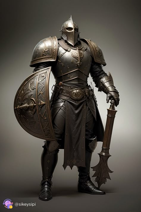 Marvel at the magic of technology with this stunning AI-generated image of a knight. Steel shines and the warrior's spirit comes to life before you. Perfect visualization for history buffs and fantasy lovers! #AI #Knight #Medieval #Honor #Power #Armor #Warrior #History #Fantasy #Technology Knight Power Armor, Medevil Knight Armor, Fantasy Technology, Knight Medieval, Heavy Armor, Dnd Inspiration, Life Before You, Concept Ideas, Warrior Spirit