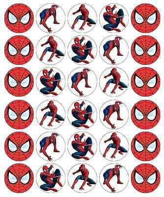 Spiderman Cupcake Toppers, Spiderman Topper, Paper Fairy, Spiderman Stickers, Spiderman Cupcakes, Spiderman Cake Topper, Edible Wafer Paper, Frozen Cake Topper, Image Spiderman