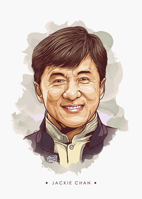 Jackie chan Jackie Chan Wallpaper, Jackie Chan Cartoon, Vector Art Portrait, Vector Portraits, Portraits Illustrés, Vector Portrait Illustration, Actors Illustration, Digital Portrait Illustration, L'art Du Portrait