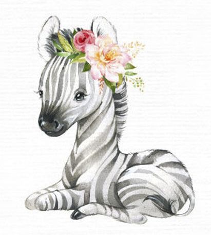 Baby Zebra Drawing, Zebra Drawing, Baby Animal Art, Baby Animal Drawings, Animal Babies, Safari Animals Nursery, Baby Zebra, Big Art, Baby Art