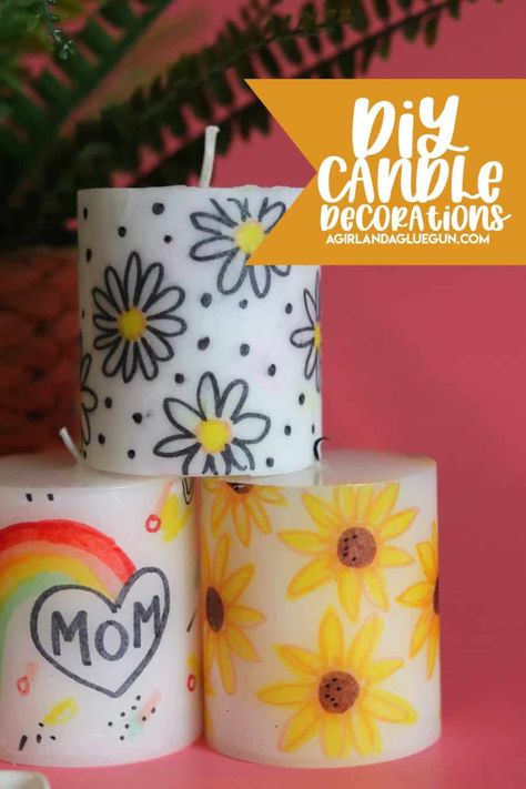 DIY a custom candle- great mother's day gift - A girl and a glue gun Toddler Activities For Mothers Day, Mothers Day Crafts For Childrens Church, Mother’s Day Church Crafts, Candle Mothers Day Gift, Mothers Day Crafts For Kids Church, Diy Mother’s Day Gifts From Students, Mother's Day Art And Craft Ideas, Cute Mother’s Day Gift For Grandma, Mother’s Day Candle Ideas