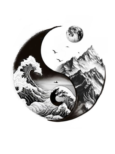 Wolf Yin Yang Tattoo, Yin Yang Tattoo Design, Yin And Yang Tattoo, Wolf Tattoo Forearm, Fibonacci Tattoo, Tia Chi, Circular Tattoo, Yang Tattoo, Father Tattoos