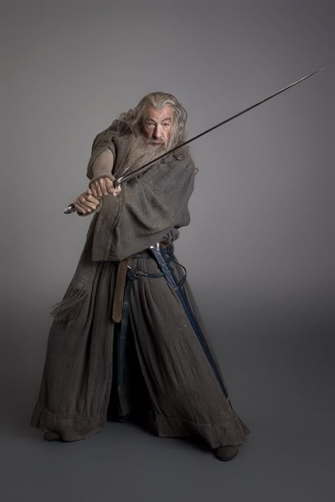 The Hobbit: The Desolation of Smaug - Promo Sir Ian Mckellen, Lotr Costume, Wizard Costume, Gandalf The Grey, The Hobbit Movies, Ian Mckellen, Desolation Of Smaug, J R R Tolkien, Aidan Turner