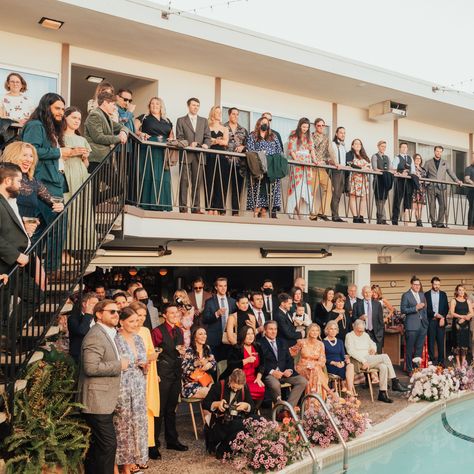 Guests Standing For Wedding Ceremony, Guest Standing Wedding Ceremony, Standing Only Wedding Ceremony, Wedding Ceremony Standing, Stoop Wedding, Standing Guests Wedding Ceremony, Standing Wedding Ceremony Guests, Standing Ceremony Wedding, Alternative Wedding Ceremony Ideas