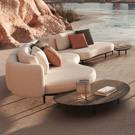 Royal Botania, Organix, Sectional, Deep Seating Sofa, Upholstered - HomeInfatuation Seating Outdoor, Penthouse Interior, Deep Seated Sofa, Royal Botania, Outdoor Living Furniture, Hospitality Projects, Acrylic Fabric, Outdoor Sectional, Table Tops