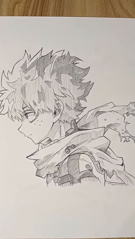 Vigilante Deku Drawing, Superhero Drawing Ideas, Deku Sketch Easy, My Hero Academia Deku Drawing, Deku Art Sketch, My Hero Academia Art Sketch, Deku Drawing Sketch, My Hero Academia Sketches, Izuku Midoriya Sketch