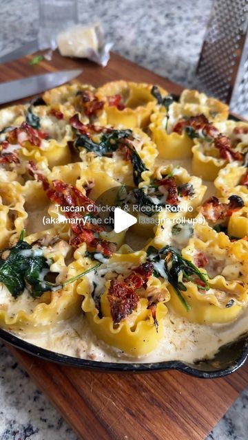 taelor rankin on Instagram: "tuscan chicken & ricotta rotolo aka marry me chicken lasagna roll ups

this weeks sunday dinner for my beverly hills of dallas client. 

What do you think?

#privatechef #marrymechicken #tuscanchicken #lasagna #dinnerinspo #easyrecipes #delicious" Chicken Lasagna Roll Ups, Pasta Casserole Dishes, Chicken Ricotta, Chicken Lasagna Rolls, Lasagna Roll Ups, Marry Me Chicken, Lasagna Roll, Lasagna Rollups, Chicken Lasagna