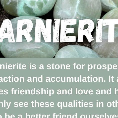 Heather/Love N’ Lava Designs on Instagram: "💎 Hey there, crystal lovers! Today, we're diving into the mesmerizing world of Garnierite, a stone that exudes natural beauty and positive vibes! 🌍 ✨ Garnierite, also known as Green Moonstone, is a gorgeous green mineral that captivates the senses. Its mesmerizing hues range from vibrant emerald greens to soothing mint shades, making it a true feast for the eyes! 😍💚 🌿 Beyond its stunning appearance, Garnierite holds numerous metaphysical propertie Green Moonstone, The Senses, Gems And Minerals, Hey There, Positive Vibes, Heathers, Moonstone, Diving, Natural Beauty