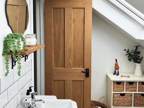 Howdens Internal Doors Oak, Wood Internal Doors, Howdens Doors, Internal Doors Ideas, Sliding Doors Internal, Cavity Sliding Doors, Internal Folding Doors, Stacking Doors, Internal Wooden Doors