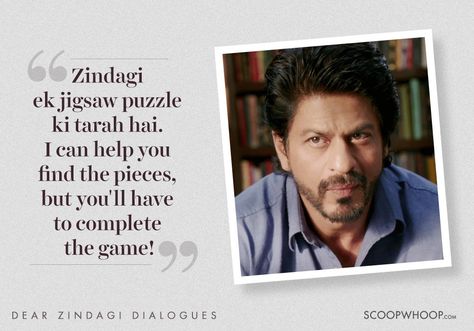 Love you, zindagi! Bollywood Love Quotes, Determination Quotes Inspiration, Filmy Quotes, Dear Zindagi Quotes, Determination Quotes, Dear Zindagi, Movie Dialogues, Bollywood Quotes, Quotes Hindi