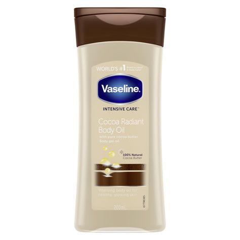 Vaseline Intensive Care Cocoa Radiant Body Oil 200 ml : Amazon.co.uk: Beauty Cocoa Radiant Body Oil, Vaseline Intensive Care Cocoa Radiant, Vaseline Cocoa Butter, Vaseline Intensive Care, Pure Cocoa Butter, Healing Dry Skin, Shaving Tips, Body Gel, Warm Fragrance