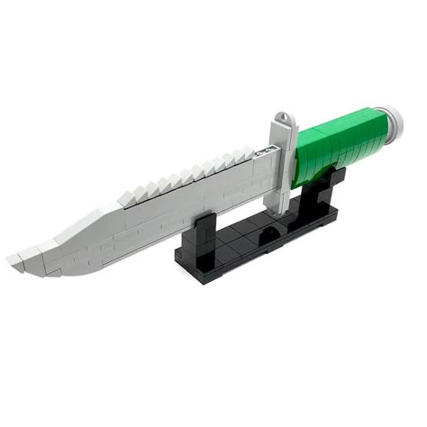 Lego Projects Instructions, Lego Knife, Rambo First Blood, Lego Zombies, Rambo Knife, Easy Lego Creations, Lego Decorations, Lego Sculptures, Micro Lego